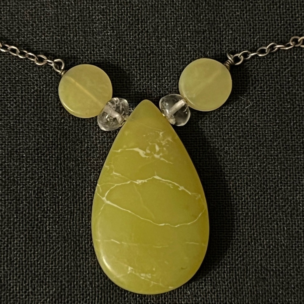 Yellow/Green Stone Necklace